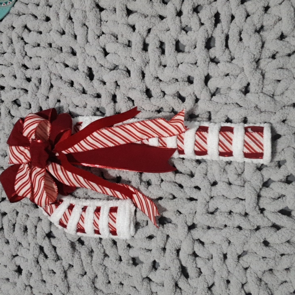 Handmade red striped candycane